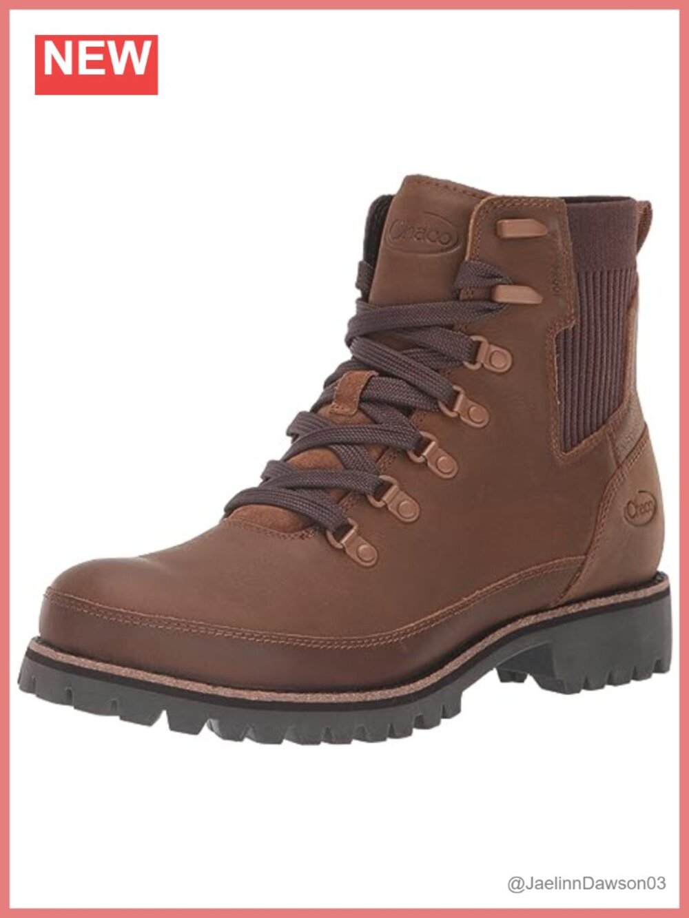 Chaco Women's Lace-up Waterproof Ankle Boot with Lug Outsole